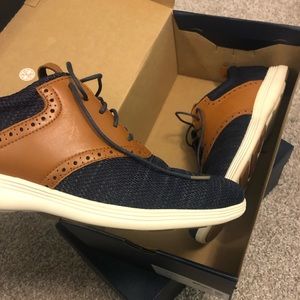 Cole Haan Navy Grand Tour Knit Oxford